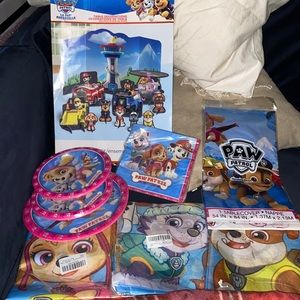 Paw Patrol birthday party set with THREE 9 foot 8 inch banner
